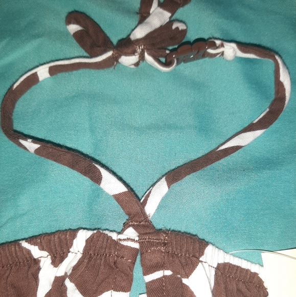 🆕️ Vintage Baby Gap Giraffe Print Halter Top 5T - Picture 2 of 5
